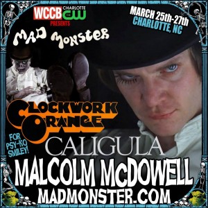 MALCOLM MCDOWELL IS SINGING IN THE RAIN AT THE MAD MONSTER PARTY CHARLOTTE 2016!