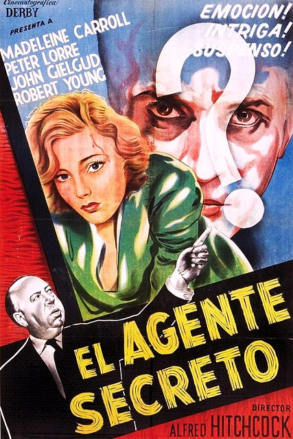 Alfred Hitchcock’s: Secret Agent (1936) playing on Suspense Movie Saturday!