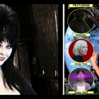 Elvira Mistress of the Dark meets Muticia the Movie Goddess at the Mad Monster Party